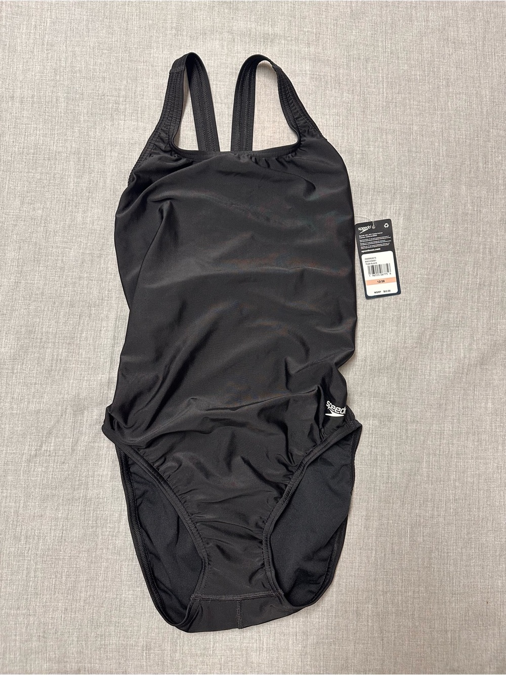 Speedo Black Classic Training One-Piece Swimsuit for Women